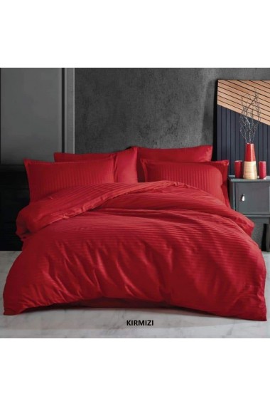 Kırmızı Eco Saten Nevresim Takımı